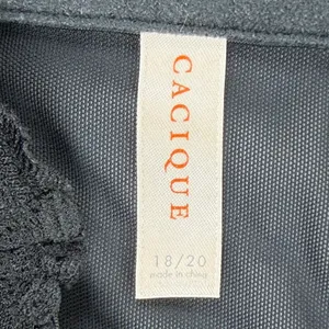 Cacique Black Lace Garter‎ Belt Corset Style Size 18/20 thumbnail 2