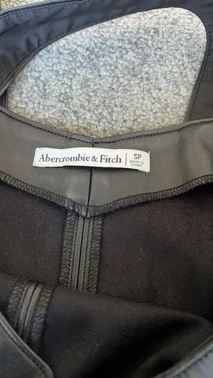 Black faux leather Abercrombie dress thumbnail 5