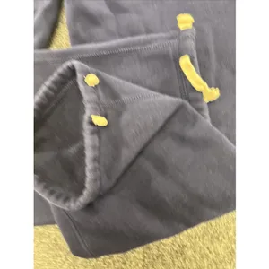Polo Ralph Lauren Womens L Navy Fleece Sweatpants Yellow Pony Drawstring thumbnail 6