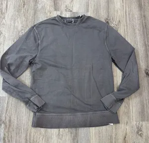 BLDWN Haring Pewter Gray Cotton Crewneck Sweatshirt Back Seam Detail Size Small thumbnail 1