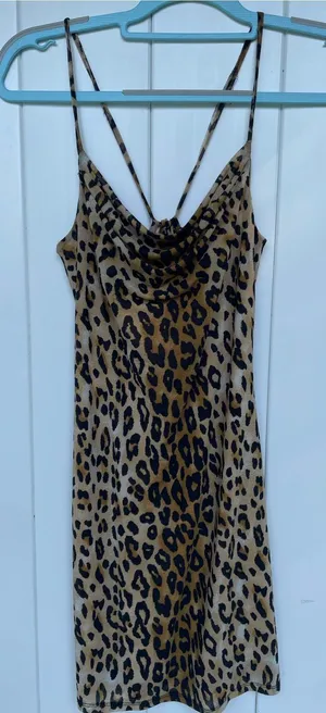 Forever 21 Animal Print Mini Dress, Size S thumbnail 1