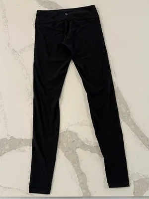 Lululemon Reversible Wunder Under Full Length Leggings Women’s 6 Black/Patchwork thumbnail 2