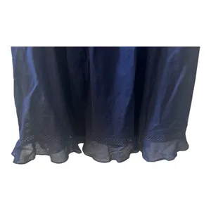 A Loves A Women’s Navy Blue Ruffled Cotton Mini Dress Size XS thumbnail 3