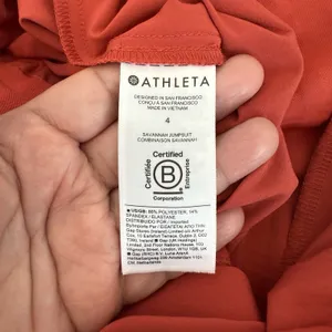 Athleta Savannah Jumpsuit Romper 4 Wide Leg Casual Current Red thumbnail 10