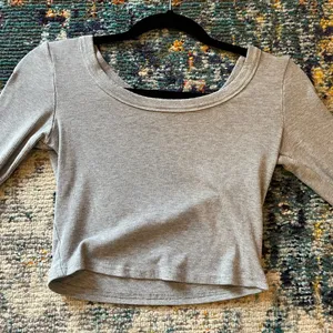 Amazon Y2k Skinny Long Sleeve Backless Crop Top Square Neck Bodycon Shirt thumbnail 7