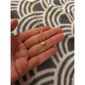 Tiny heart necklace gold tone jewlery fashion jewlery thumbnail 3