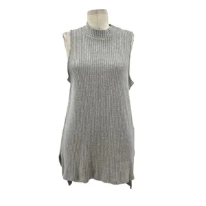Anthropologie‎ Ro & De Rib Tunic Tank Top Sleeveless Turtleneck Gray Size Small thumbnail 3
