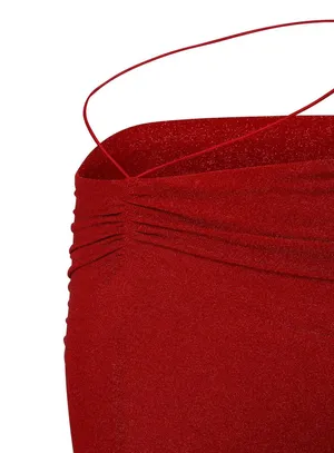 Tiger Mist Berry Red Shimmer Sparkle Pearlie Top Skirt Set thumbnail 14