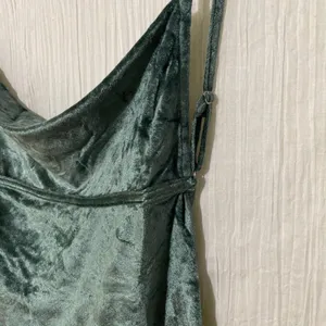 Free People Intimates Velvet Camisole Small Green Cowl Neck NWT thumbnail 5