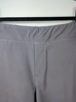 Athleta Brooklyn Shorts Silver Bells Gray Pockets Activewear Travel Hiking Sz 14 thumbnail 2
