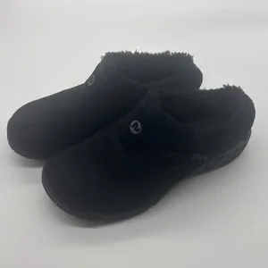 Merrell Encore Ice Black Suede Faux Fur Lined Clogs Mules Shoes Womens thumbnail 5