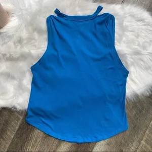 Free People Side Knot Tie Knit Tank Blue Size XS thumbnail 12