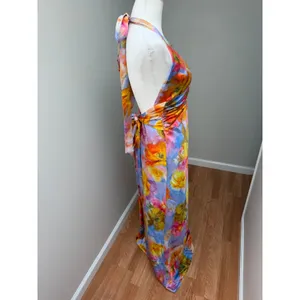 Show Me Your Mumu Chelsea Maxi Dress Brushed Blooms Abstract Print Size Small thumbnail 9