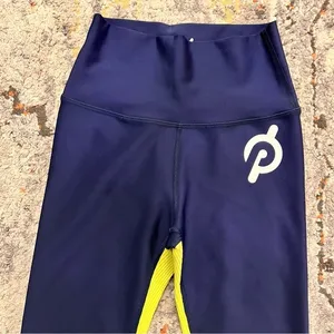 PELOTON Navy Contrast‎ Show Up Rib Leggings Size S thumbnail 2