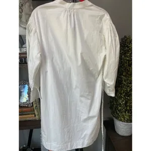 Rebecca Taylor 3/4 Sleeve Twill Belted Dress Milk Womens Size Small thumbnail 8