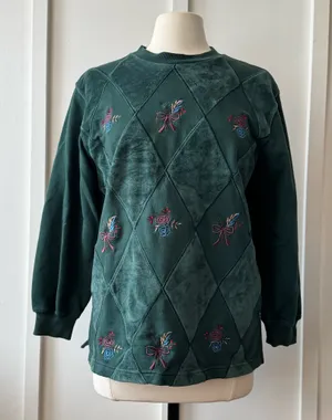 Alfred Dunner Petite Sweater Embroidered thumbnail 1