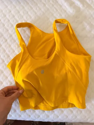 L u lu Workout top Yellow Size 2 thumbnail 2