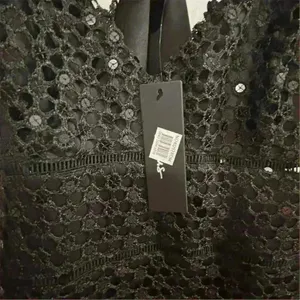 Lulus Women's XL Black Crochet‎ Sleeveless V-Neck Midi Dress-NWT thumbnail 7