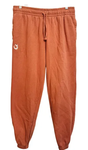 240 | Outdoor Voices‎ Womens M Relaxed Fleece Joggers Orange thumbnail 1