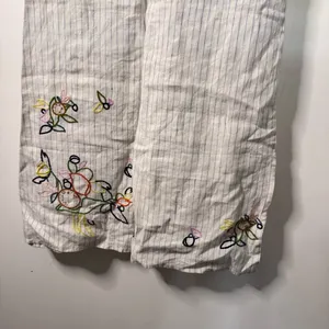 Roller Rabbit NEW Striped Floral Embroidered Mini Sleeveless Dress Linen Roberta thumbnail 2