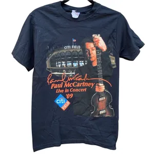 Fruit of the Loom Paul McCartney Live at CitiField 2009 Concert Tee Size Small thumbnail 1