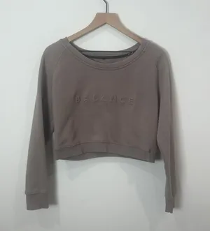 Balance Athletica Vitality Cropped Embossed Sweatshirt thumbnail 1