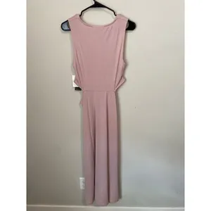 NWT Beyond Yoga Around The World Front Twist Midi Dress Size M, Blush Pink thumbnail 4
