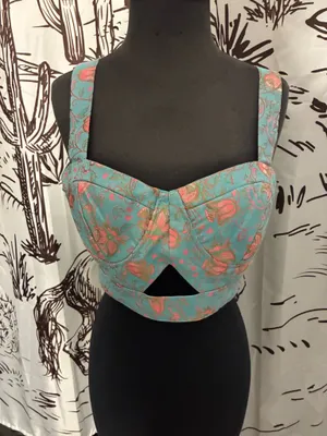 Floral Crop Top Forever 21 thumbnail 1