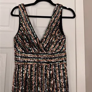 Lulus Multi Sequin Midi Dress Holiday Party New Year thumbnail 3