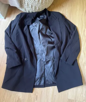 Zara Black Oversized Single-Button Blazer thumbnail 1