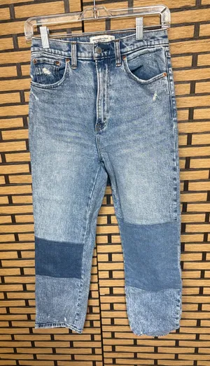 Abercrombie & Fitch The Ankle Straight Ultra High‎ Rise Jeans 27/4 Short thumbnail 1