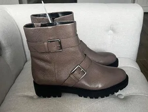 NWT Macombs Water Resistant Leather Moto Boots SIZE 10 thumbnail 3