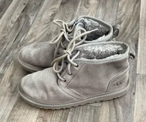 UGG Neumel Seal Gray Suede fur boots thumbnail 2