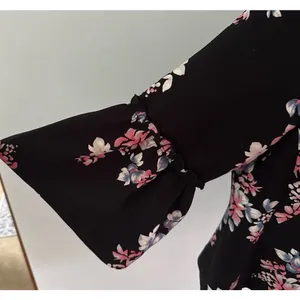 Lane Bryant Blazer Floral Bell Sleeve Open Front Jacket Multi Color Size 14/16‎ thumbnail 3
