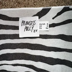 Princess Polly size 4 zebra top thumbnail 3