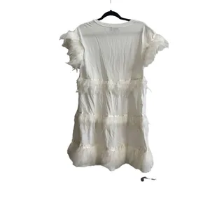 J.Crew Tiered dress With Feathers Size S thumbnail 2