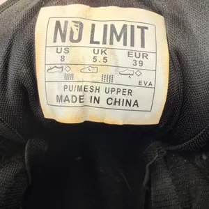 No Limit V-RO Cheer Shoes Womens 8 Black Good Top Gun All Stars Mesh High Top thumbnail 2