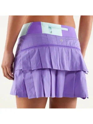 Lululemon Women's Power Purple White Built-in Shorts Pace Setter Run Skirt 8Tall thumbnail 5