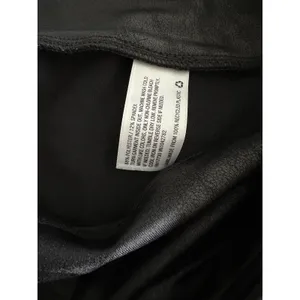 Ava & Viv Women's Plus Bike Shorts Black High Rise Liquid Shine Sharkskin 2X thumbnail 4