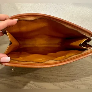 Vintage MCM Brown Visetos Leather Clutch thumbnail 9