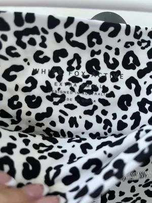 White Fox Cheetah Biker Shorts thumbnail 3