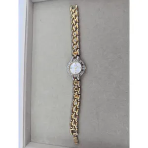 Elizabeth Taylor Wrist Watch Womens Two-Tone Rhinestone Bezel Analog Quartz* thumbnail 2