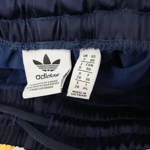 Adidas Women's Wide Leg Side Stripe Athletic Trousers Pants Navy Blue 00 thumbnail 2