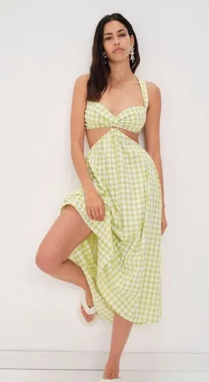 For Love & Lemons Maureen Midi Dress NWT thumbnail 1