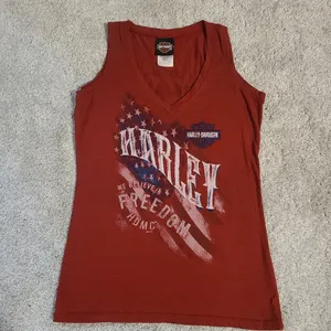 Harley Davidson Women's Tank Top Size Medium We Believe in Freedom Vintage thumbnail 2