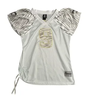 Drew Brees Saints Reebok Jersey Women's NFL Excellent Animal Print Small #G9-1‎ thumbnail 1