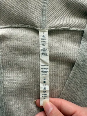 Gray Lululemon Open Cardigan thumbnail 6
