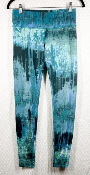 Alo Yoga Blue Black‎ Space Dye Leggings thumbnail 1