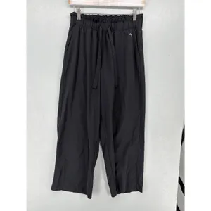 JoyLab‎ Womens Pants Black Paperbag Waist Wide Leg Drawstring S thumbnail 2