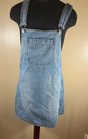 Free People Light Blue Denim Pants thumbnail 1